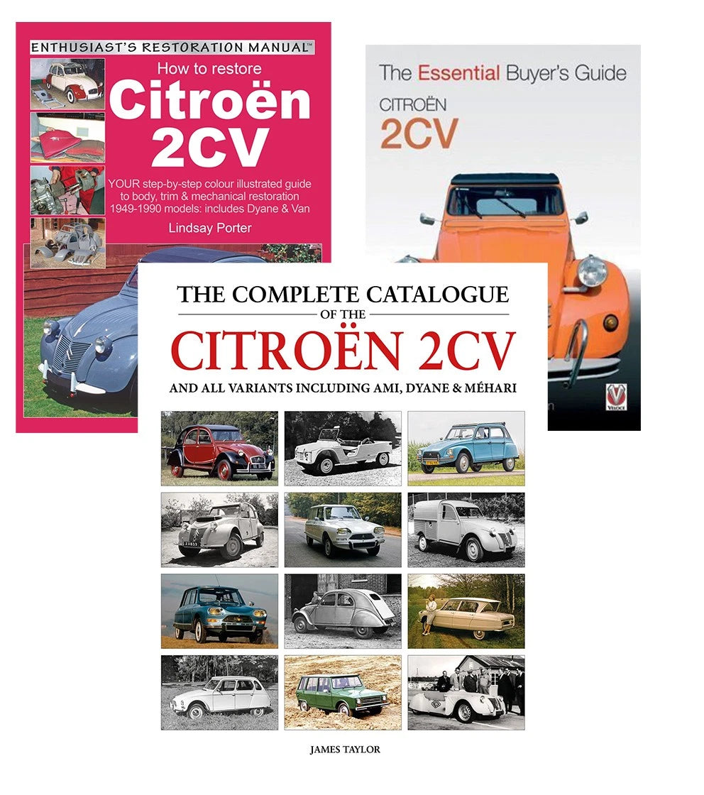 3 Book Set for Citroen 2CV