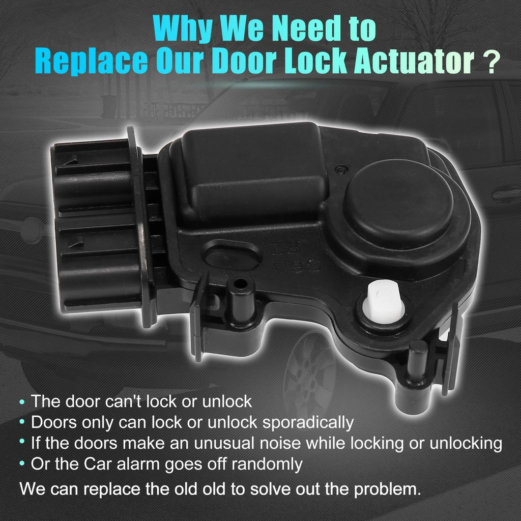 Power Door Lock Actuator Motor Right Replacement for Honda Odyssey Civic CR-V (2005–2015)
