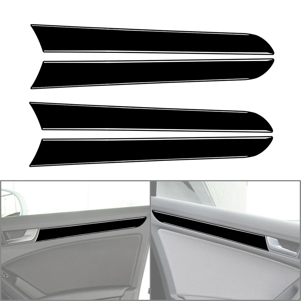 Piano Black Interior Door Handle Panel Trim for Audi A4 B8 A5 (2008–2016)