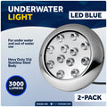 2X LED Underwater Transom Lights for Boat (12V)