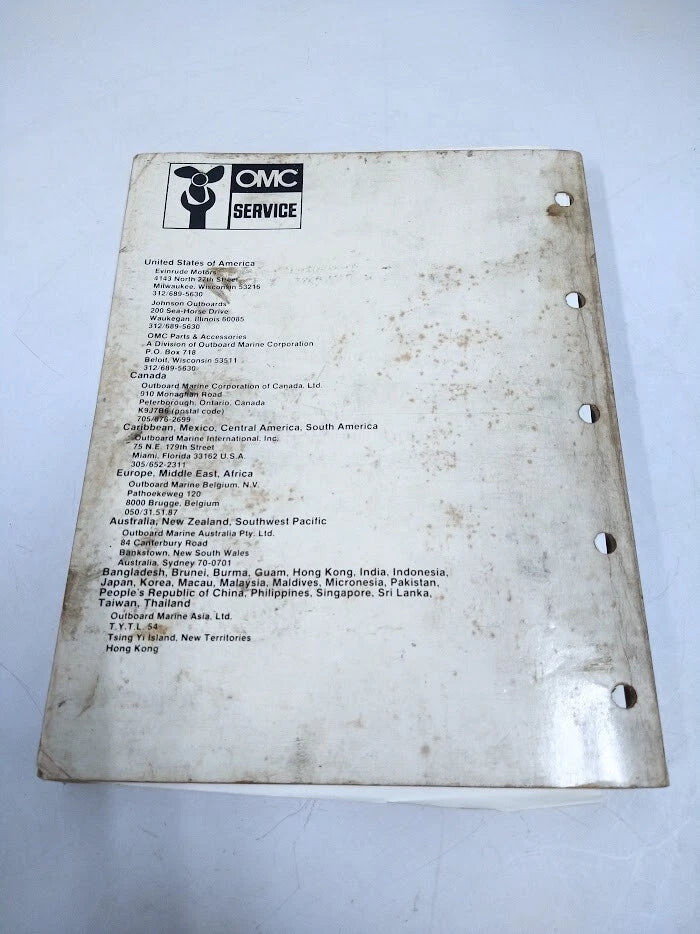 Service Manual for Johnson Evinrude 507619 (CU Loop V)