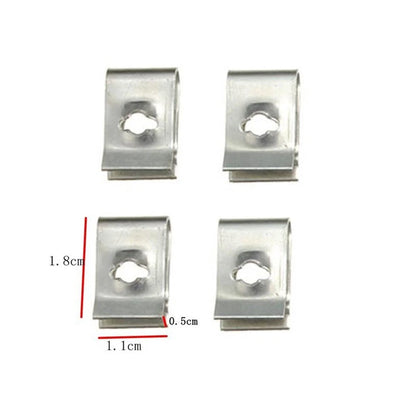 40x Engine Cover Clips for Universal Vehicles (Metal Screw Bolt Fasteners)