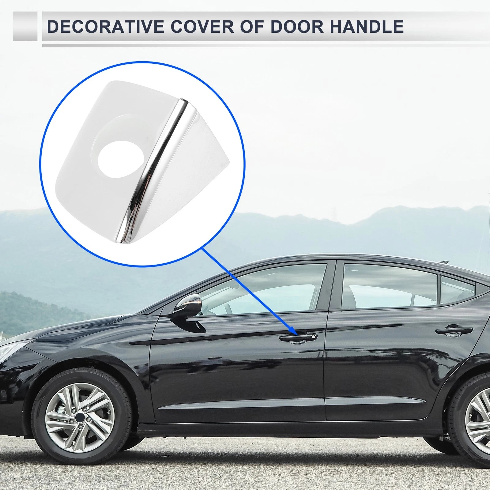 Front Left Door Handle Cover Lock Cap Replacement for Audi Q5 8R (2013–2017)