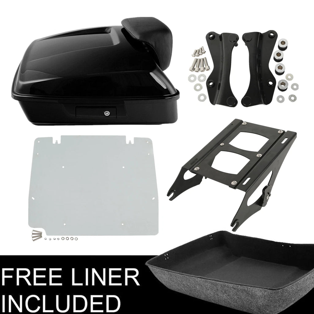 Chopped Trunk Mount Rack Plate Docking Kit for Harley Touring (2014–2023)