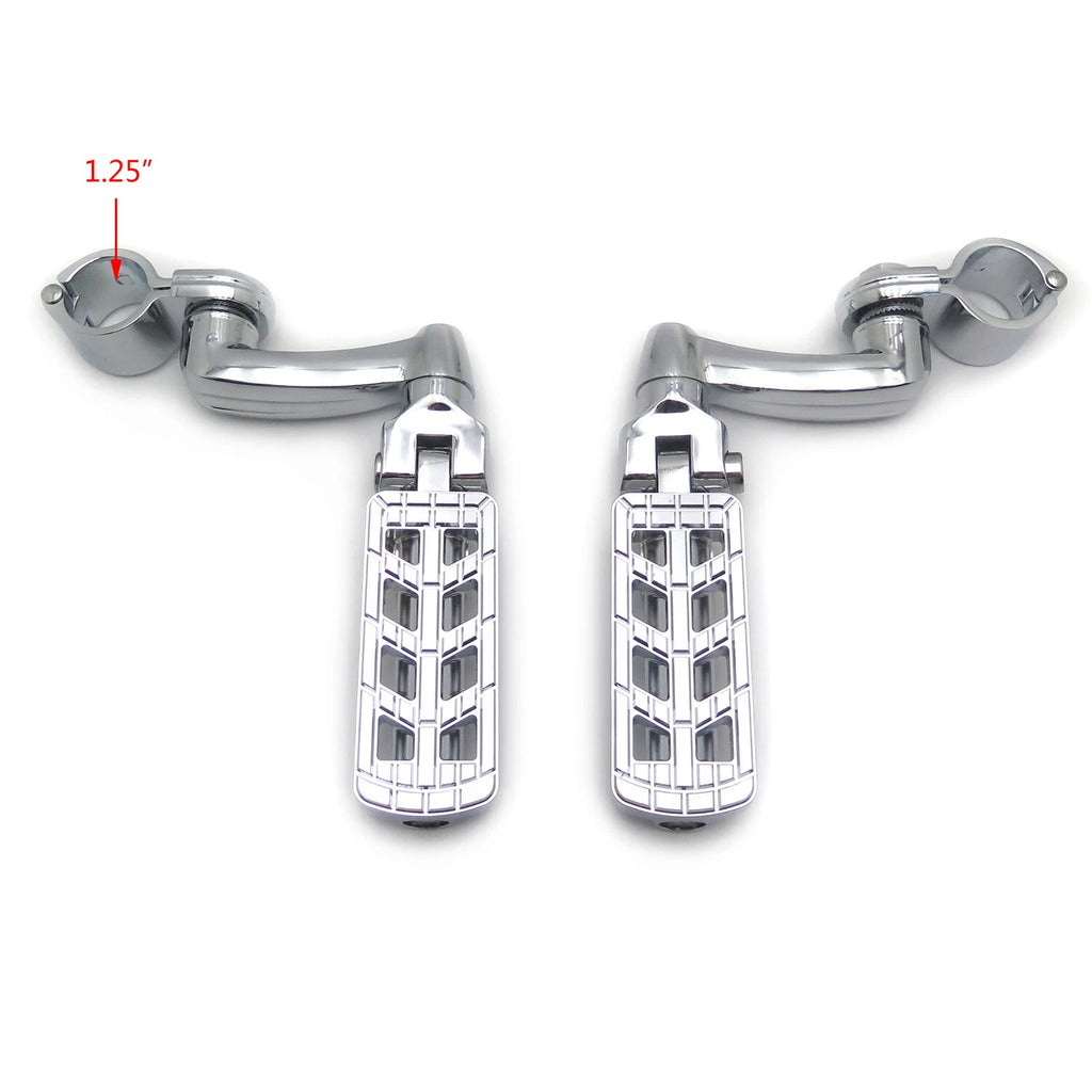 Chrome Dominator CNC FootPeg 1.25" for Harley Softail