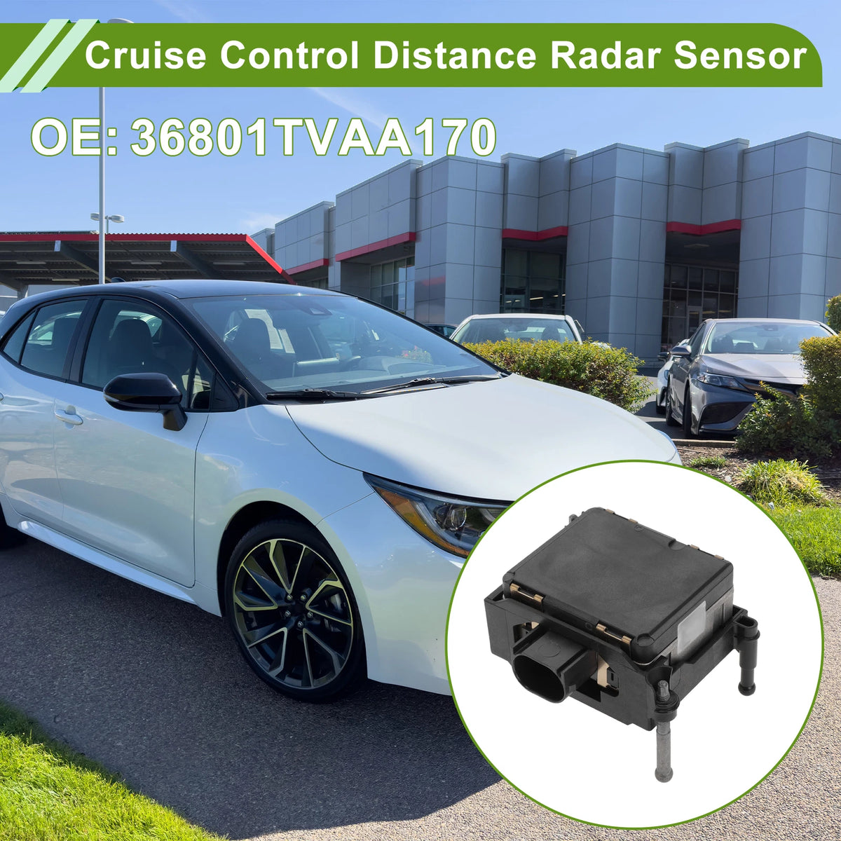 Cruise Control Distance Radar Sensor No. 36801TVAA17 for Honda Accord (2018–2020)