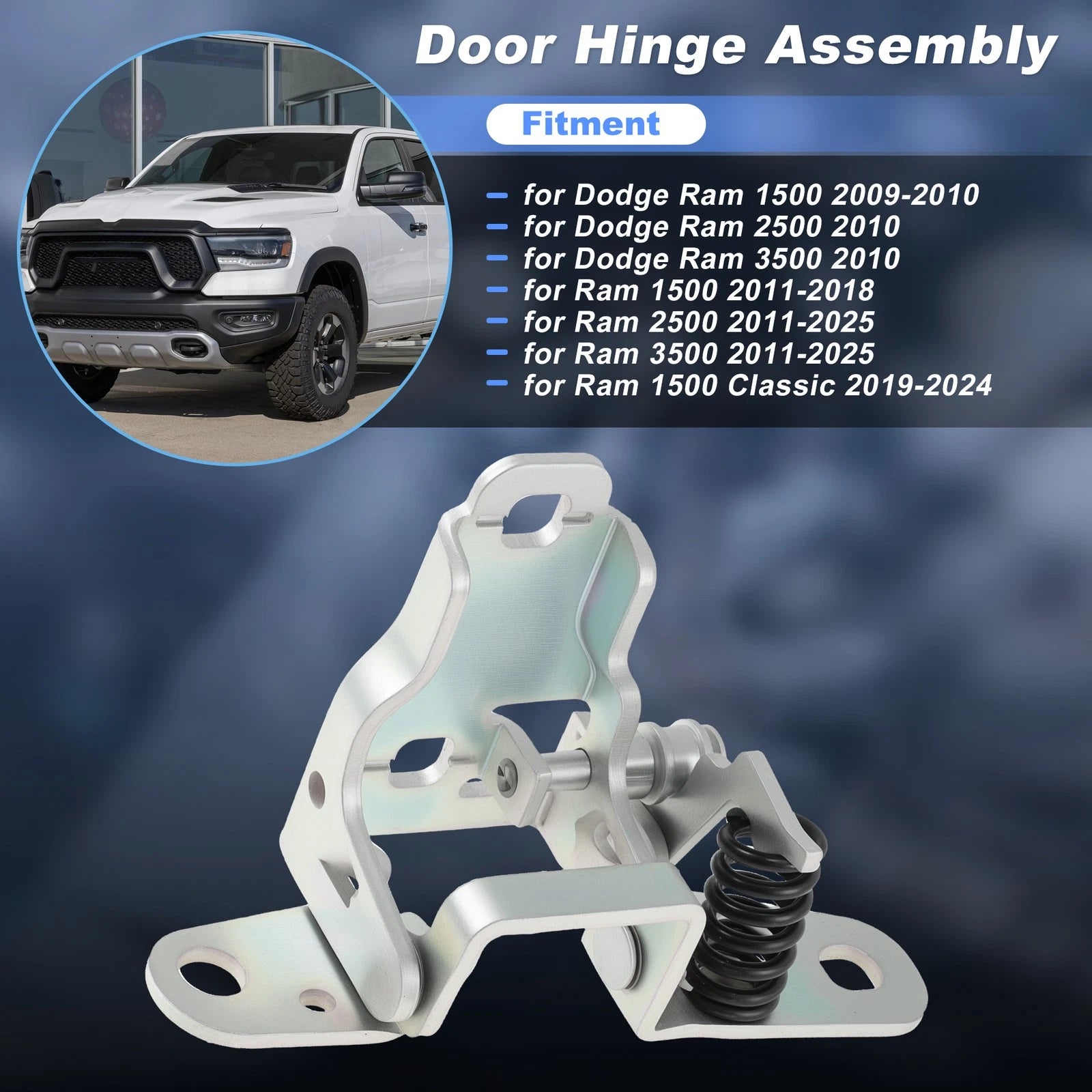 Front Right Lower Door Hinge for Dodge Ram 1500 2500 3500 (2009–2018)