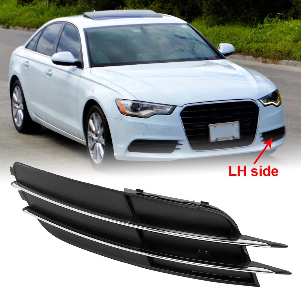 Front Left Bumper Grille Cover Trim Replacement for Audi A6 Quattro 2013–2014