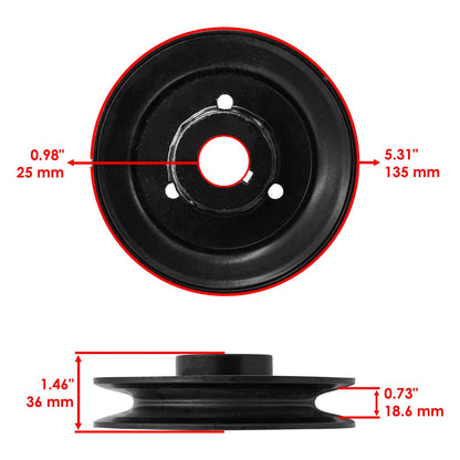 Spindle Pulley Replacement for Husqvarna ZTH5225 ZTH6123 (2005–2015)