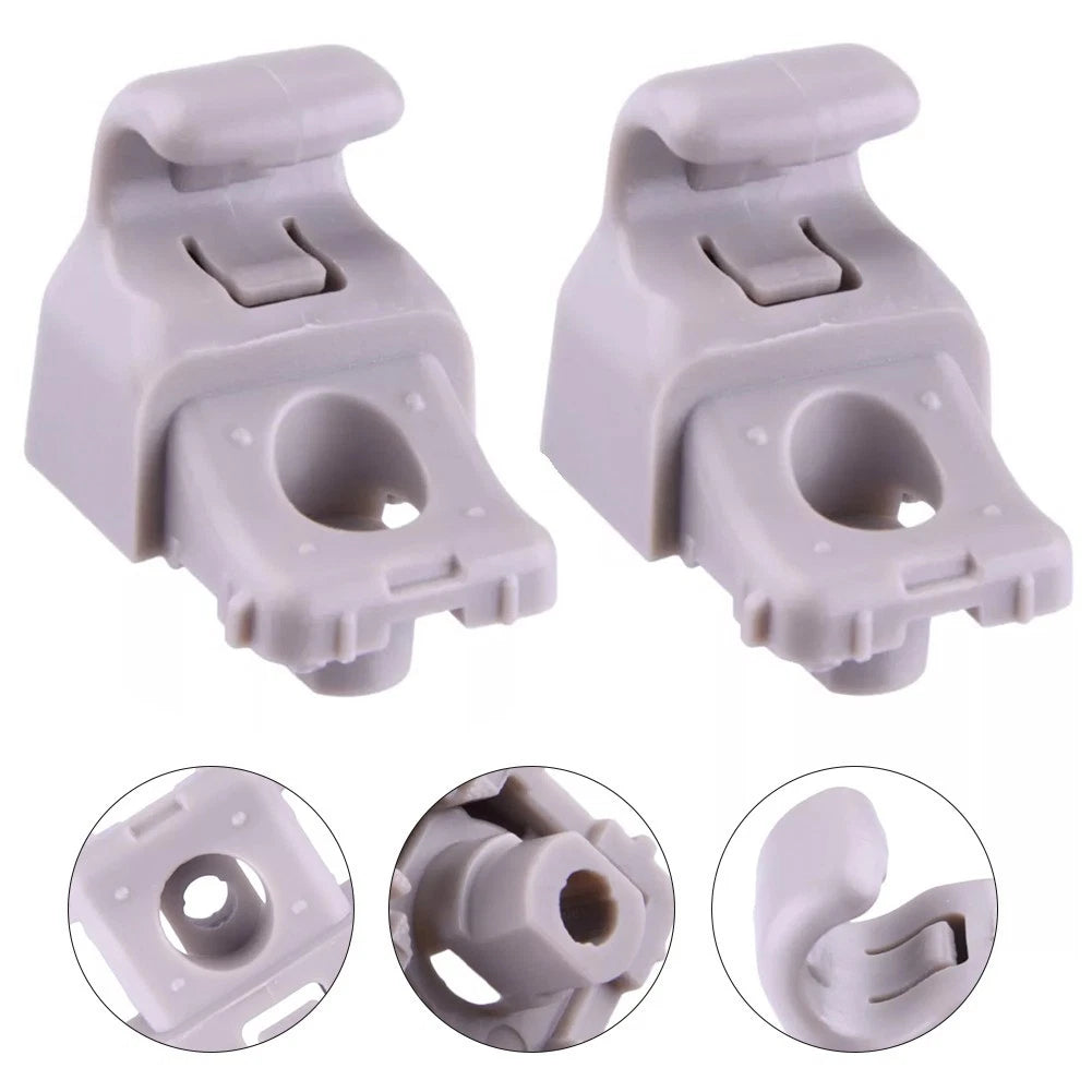 2X Visor Bracket Clamps for Tesla Model 3 (2017–2023) - Grey