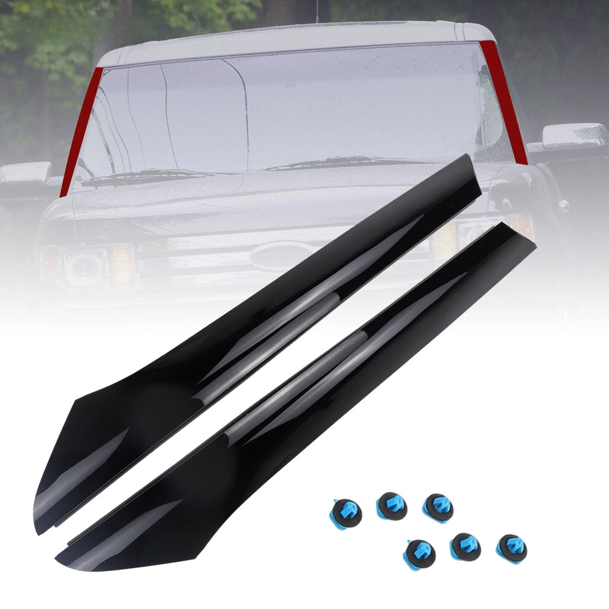 Windshield Trim Finisher A Pillar Post Set of 2 for Ford Flex (2009–2019)