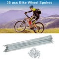 Bicycle Spokes Set 247mm Galvanized Carbon Steel for 36 Set (Universal)