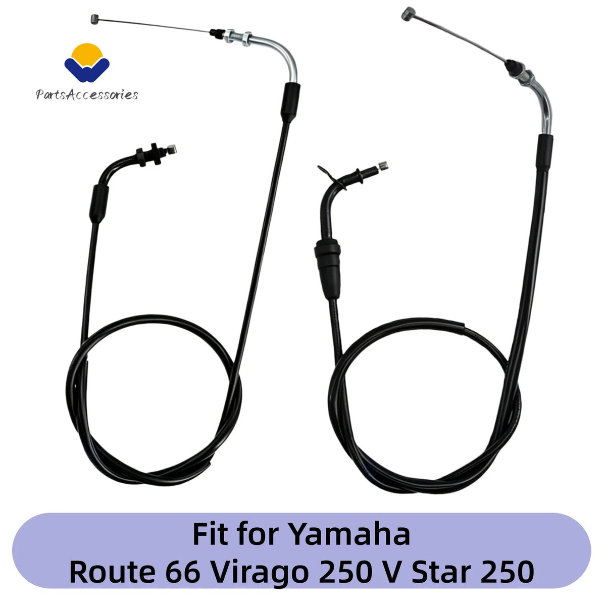 Throttle Cable Set for Yamaha Virago 250 XV250 (1995–2007) 2UJ-26311-10-00
