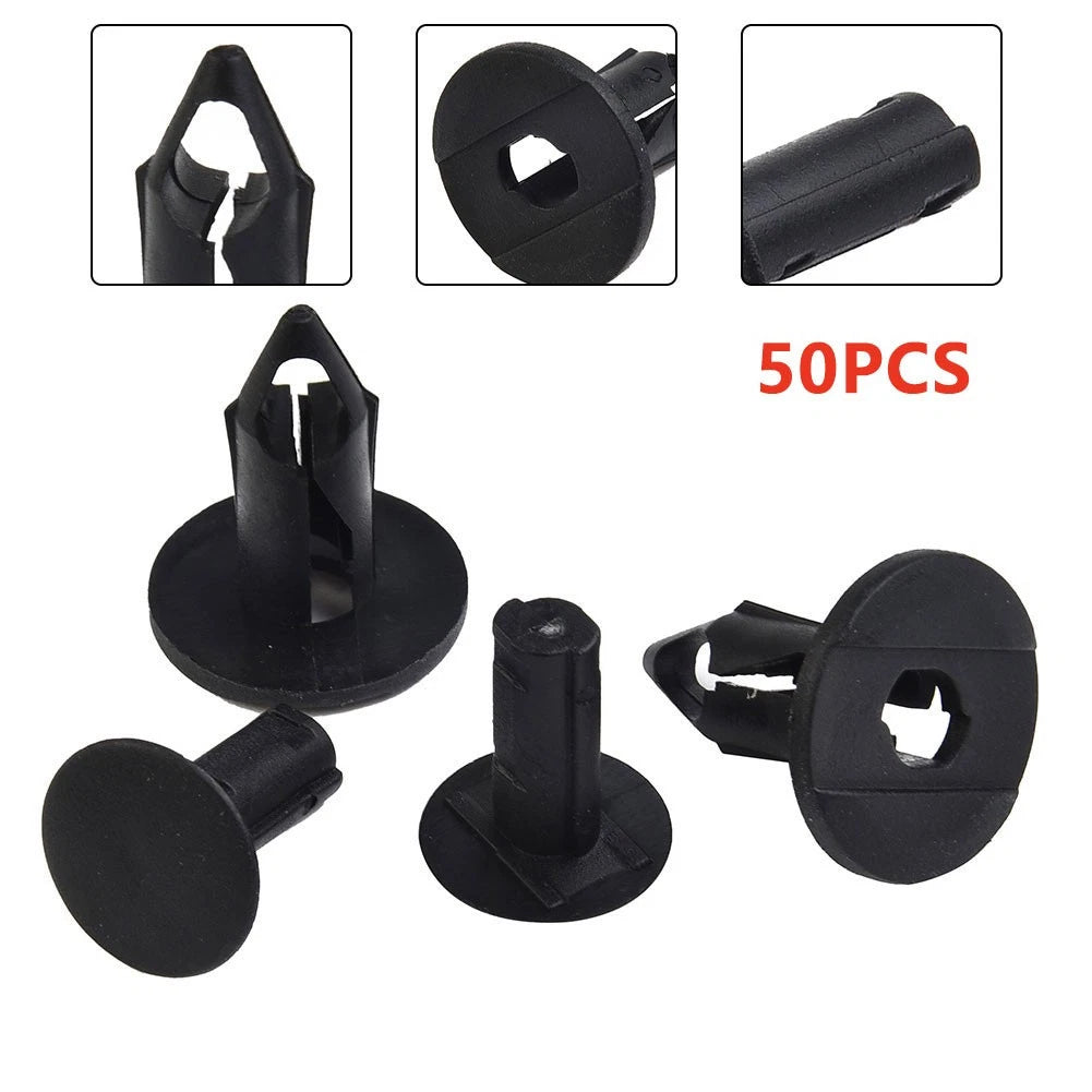 Set of 50 Push Pin Rivet Retainer Clips for ATV UTV Panel (Universal)