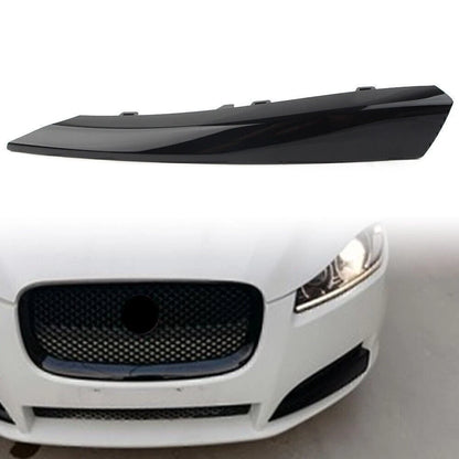 Front Left Bumper Grille Insert Cover Trim for Jaguar XF (2012–2015) Black