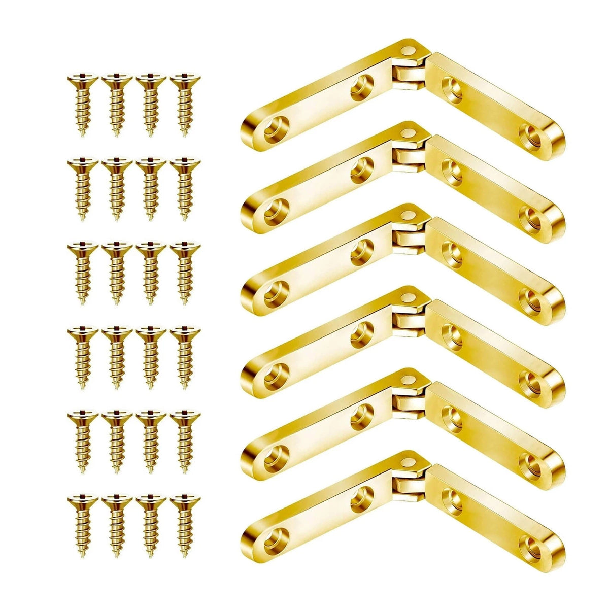 6Pcs Small Hinges with Screws for Jewelry Boxes