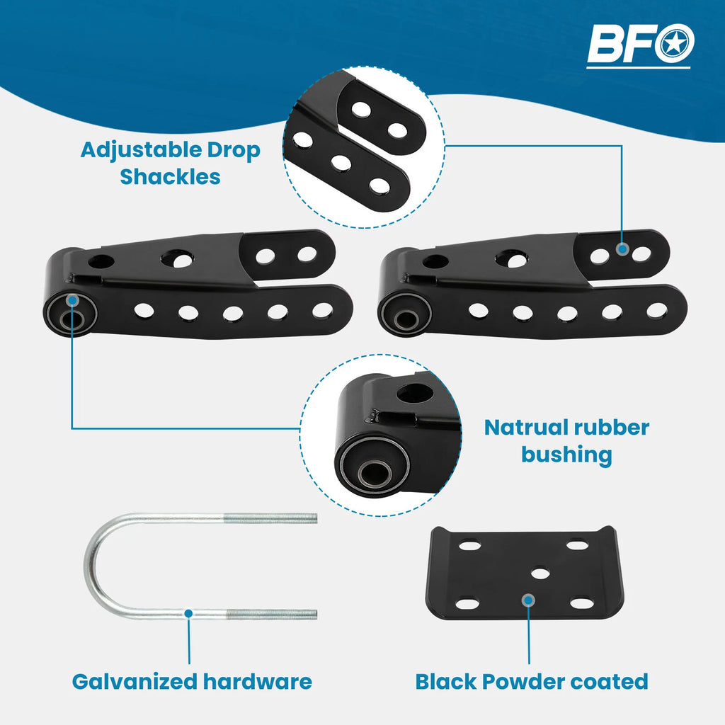 5" Lowering Drop Flip Kit for Dodge Ram 1500 2WD (2002–2008)