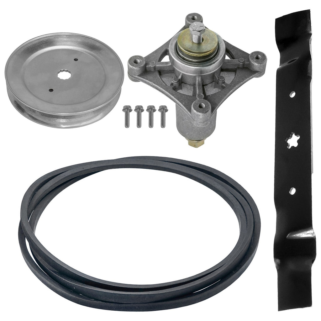 Deck Blade Spindle Belt Pulley Replacement Kit for Husqvarna GTH2654 (54")