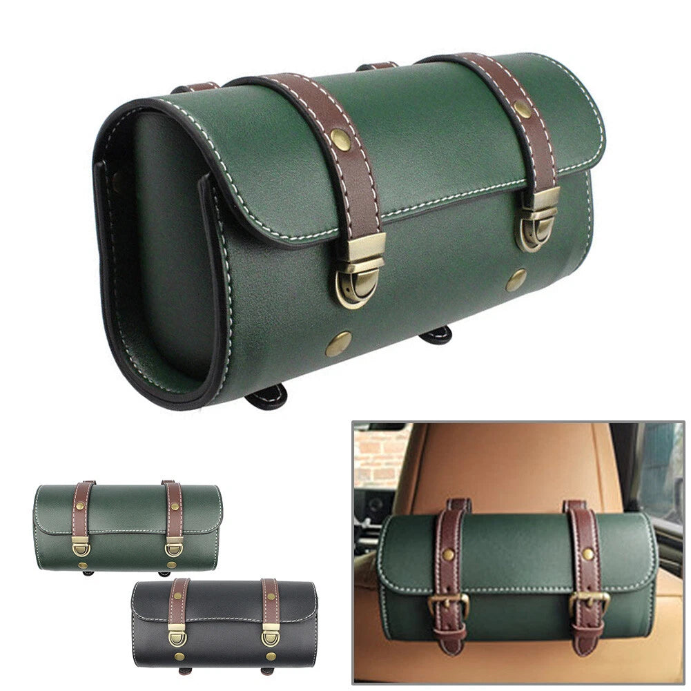 1x Green Universal Motorcycle Front Fork Tool Bag Pouch Saddle Bag Kit