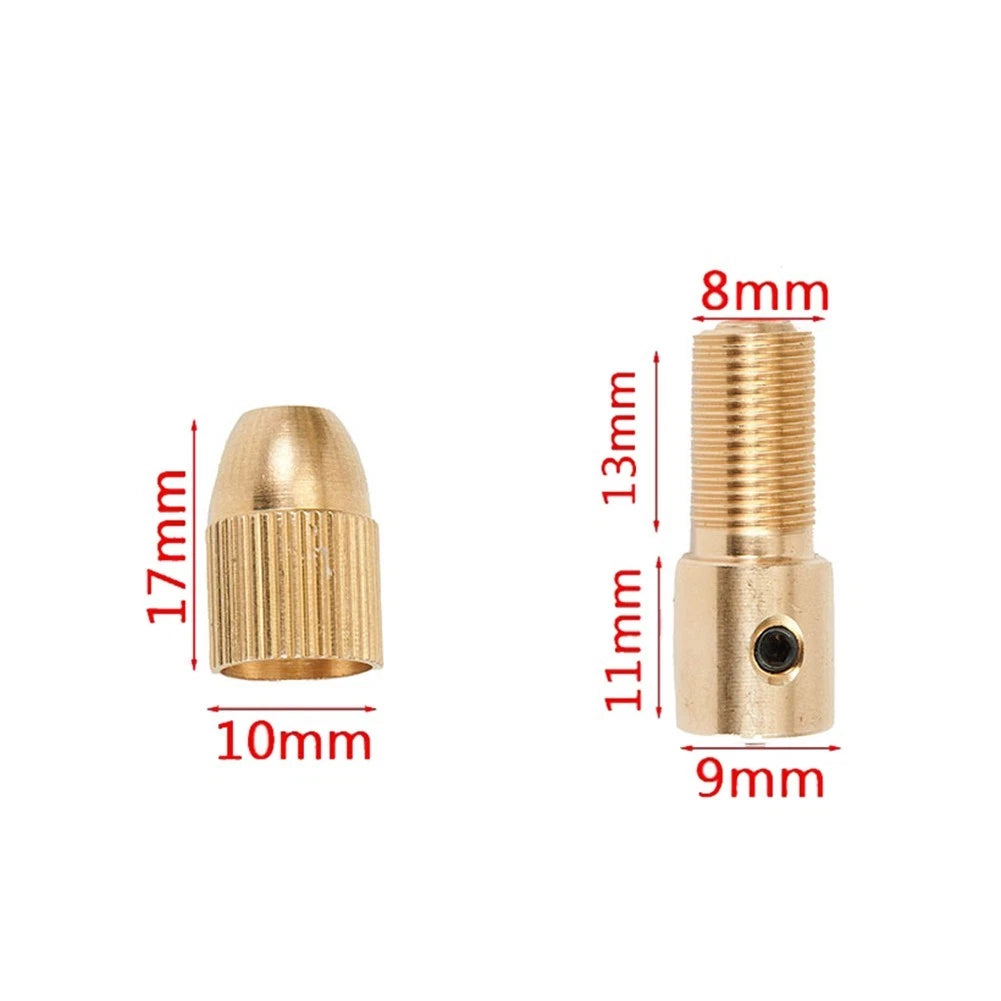 7pcs Copper Drill Chuck Set for ABS Board, Aluminium Sheet, Paperboard