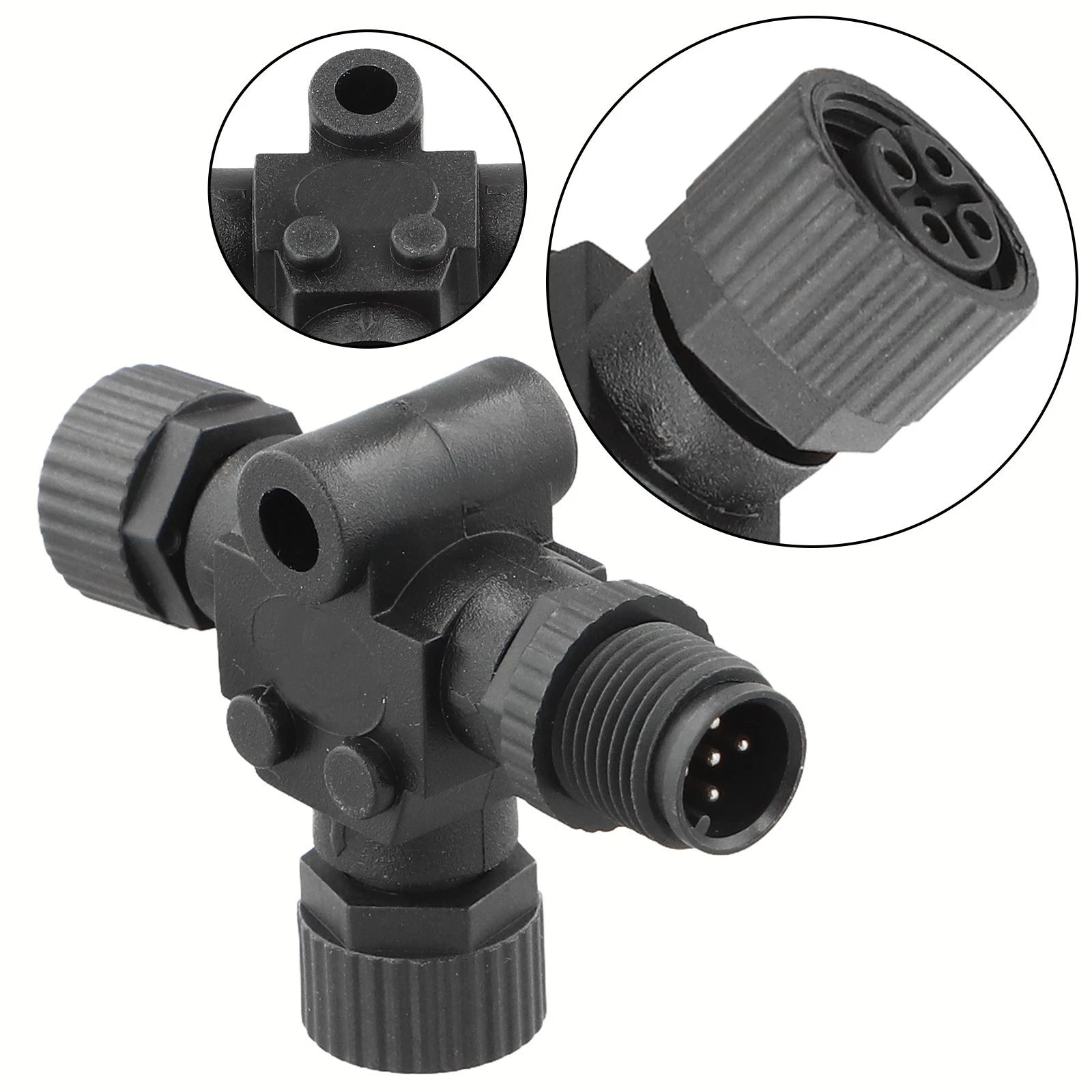 NMEA 2000 T Splitter Connector for Marine Use (Waterproof Plastic Brass)