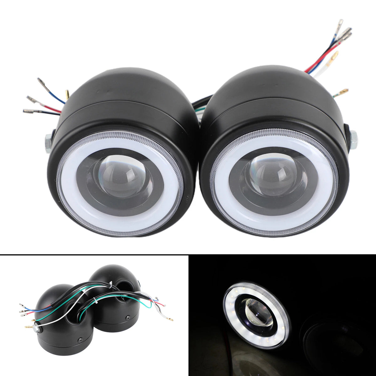 Twin Headlight for Universal Motorcycle (T9)
