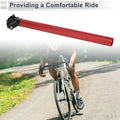 Bike Seat Post 30.9x400mm Adjustable Angle Replacement for Red Aluminum Alloy