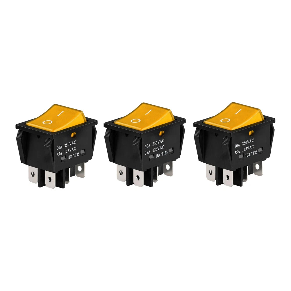 KCD4 30A Industrial Switch with LED Indicator for Motorcycle (Audio Use)