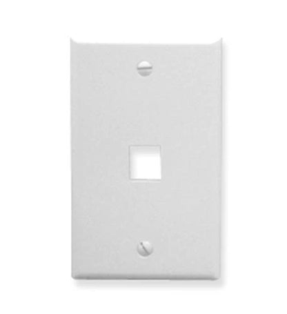 Oversized 1-Port Faceplate for Icc IC107LF1WH