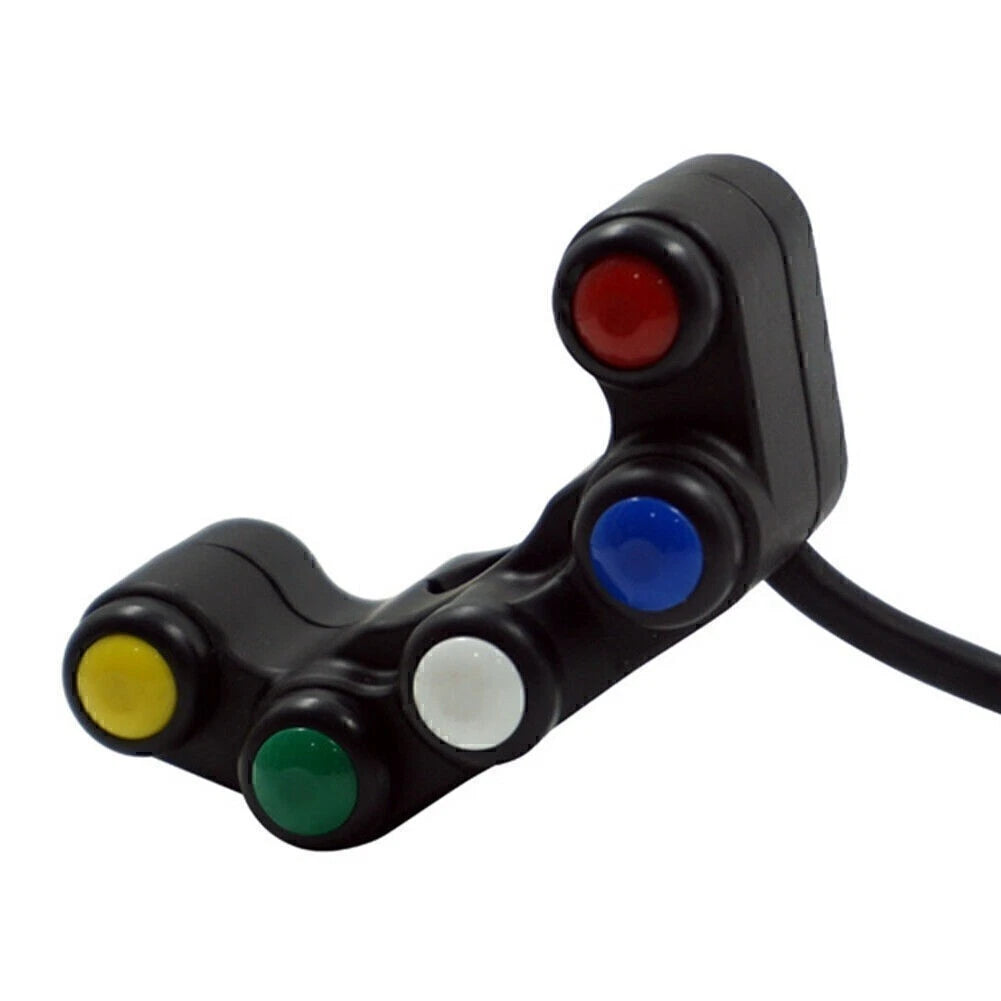 5 Button Handlebar Switch for Universal Motorcycle (7/8" 22mm)