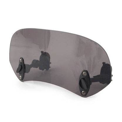 Adjustable Windshield Clip On Extension Spoiler Deflector Universal Smoke