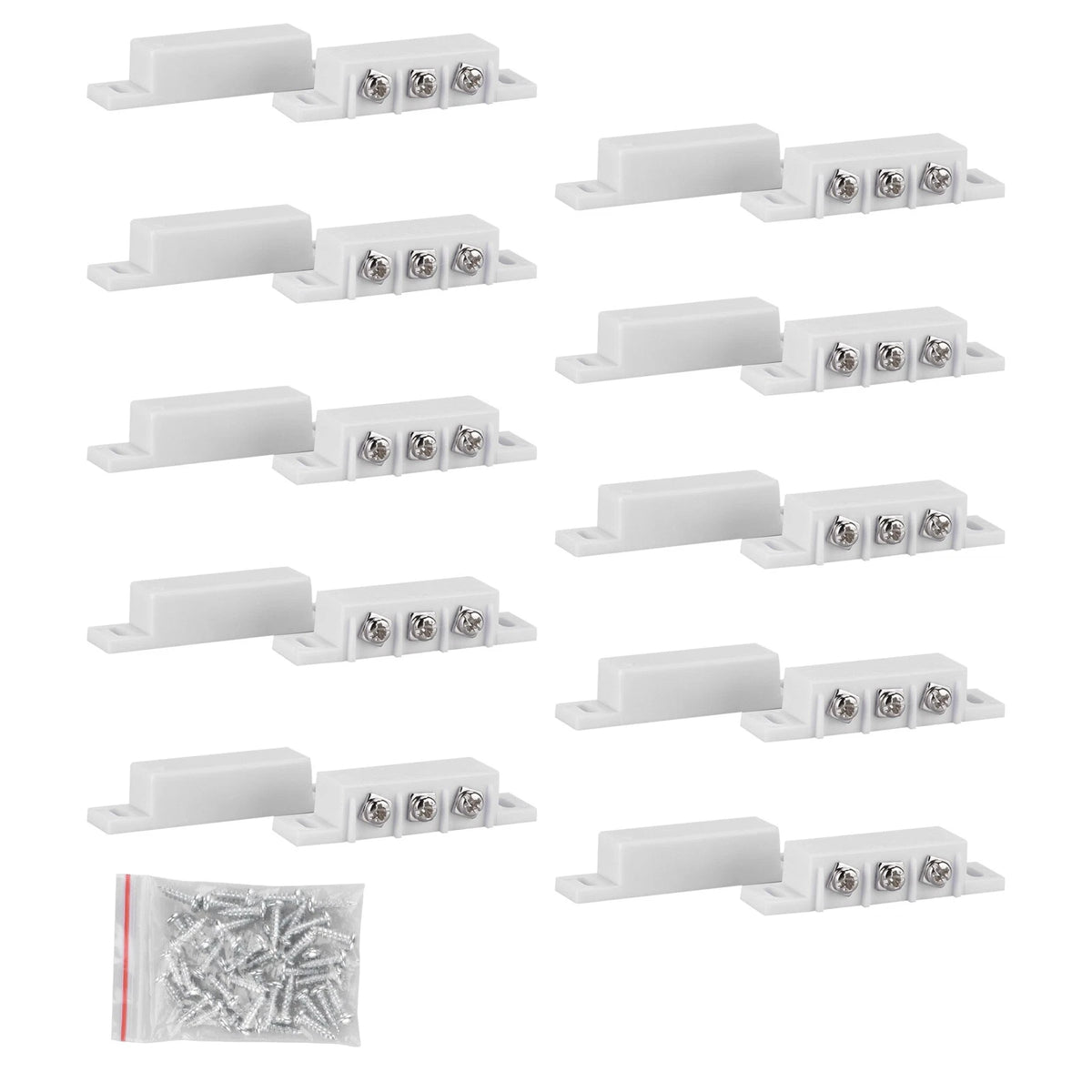 10x Magnetic Reed Switch NC NO Door Contact Sensor for Security Systems
