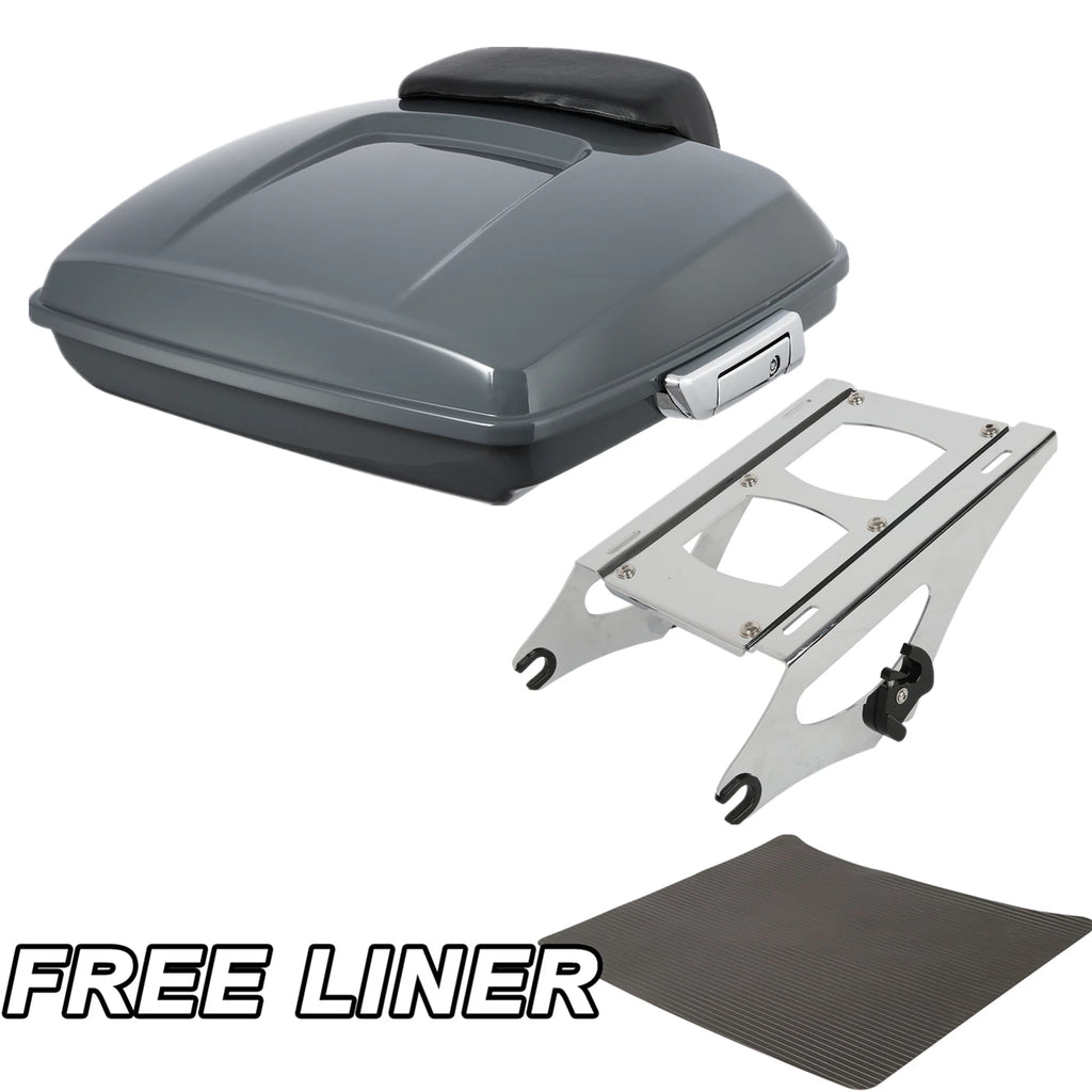 Trunk Pad Mount Rack for Harley Touring (2014–2026) - Razor Gray