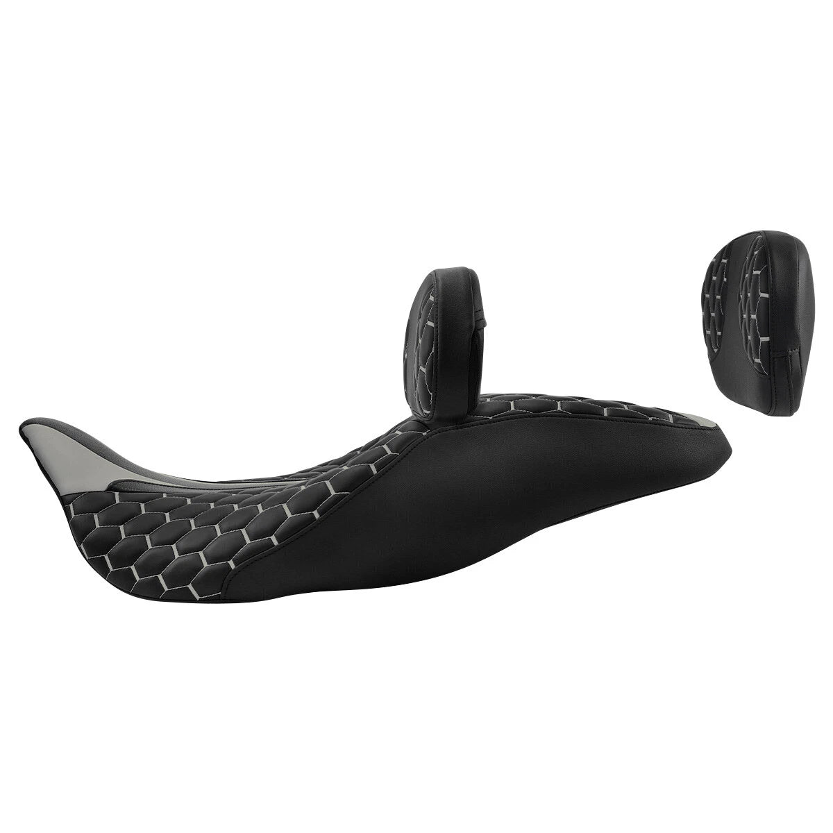Driver Passenger Seat & Backrest Pad for Harley Touring Road Glide (2009–2023)