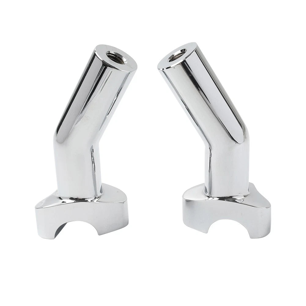 4" Pullback Handlebar Risers Chrome for Harley Dyna Softail Road King