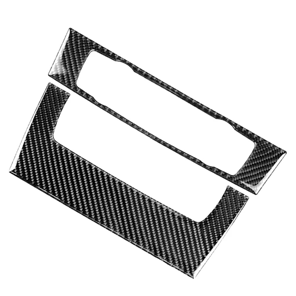 Carbon Fiber Console CD Panel Cover Trim for BMW 3 Series E90 E92 E93 (2005–2012)