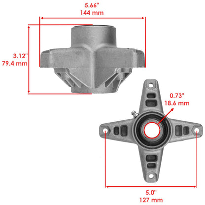 Spindle Assembly with Blade and Pulley Belt for Cub Cadet Enforcer 48 (2015–2020)