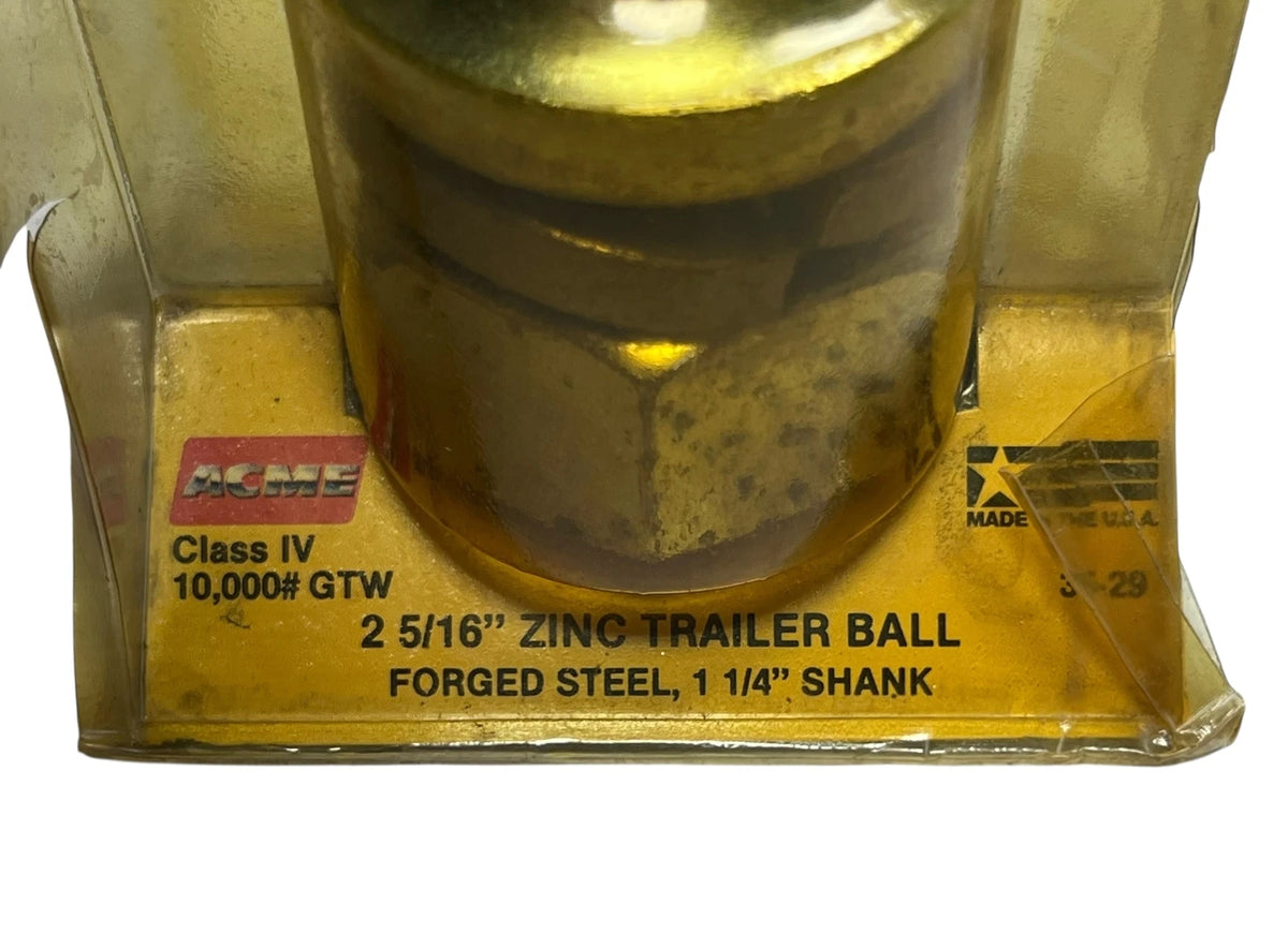 2 5/16in Zinc Trailer Ball for Acme (35-28)