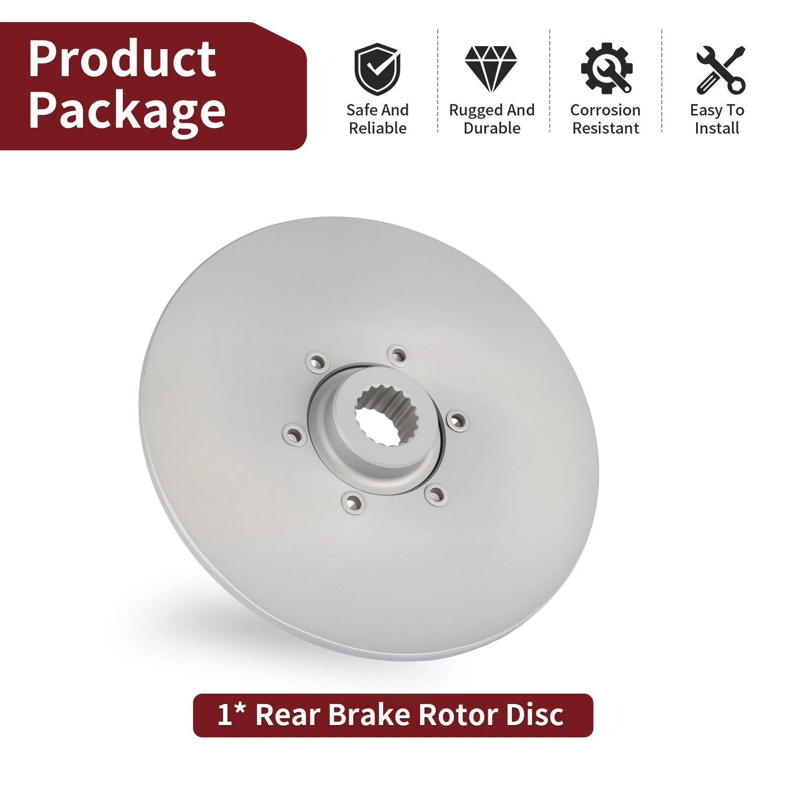 Rear Brake Rotor Disc for Polaris Sport 400L/Scrambler 400 (1994–1998)