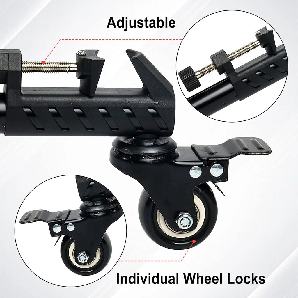Tripod Dolly with Quick-Lock Wheels & Adjustable Legs for Photography