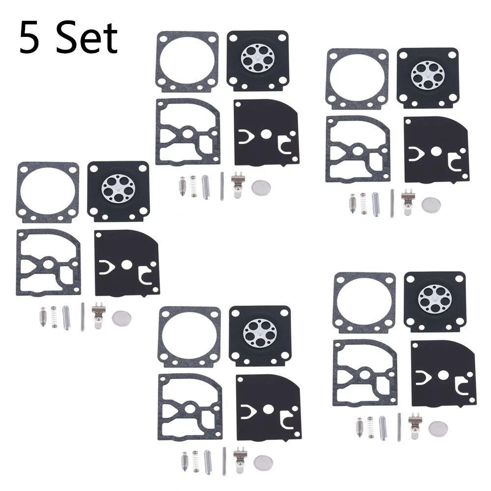 Set of 5 Carburetor Gasket Kit for ZAMA RB-129 C1M-W26A C1M-W26B C1M-W26C