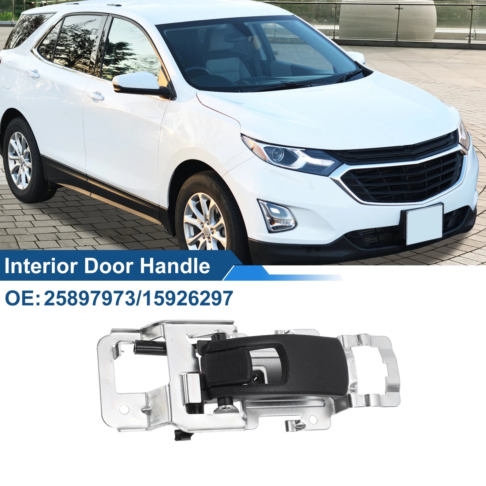 Front Passenger Side Interior Door Handle Replacement for Chevrolet Equinox (2018–2023)