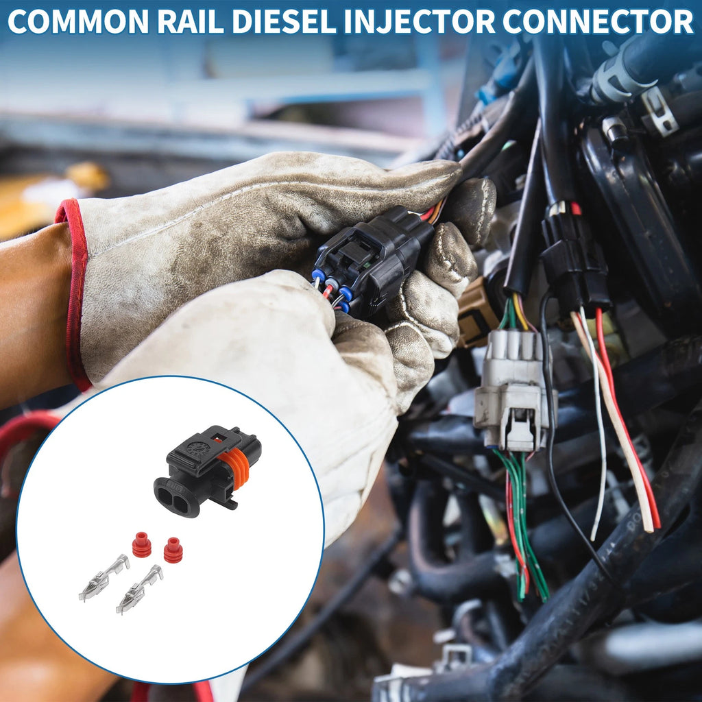 2 Pin Diesel Injector Connector for Mercedes-Benz (1990–2020)