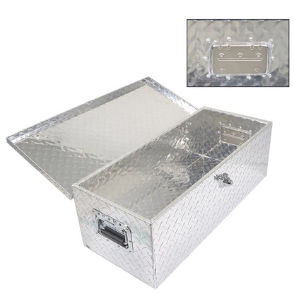 30" Aluminum Underbody Tool Box for Truck Trailer RV (w/ Lock)