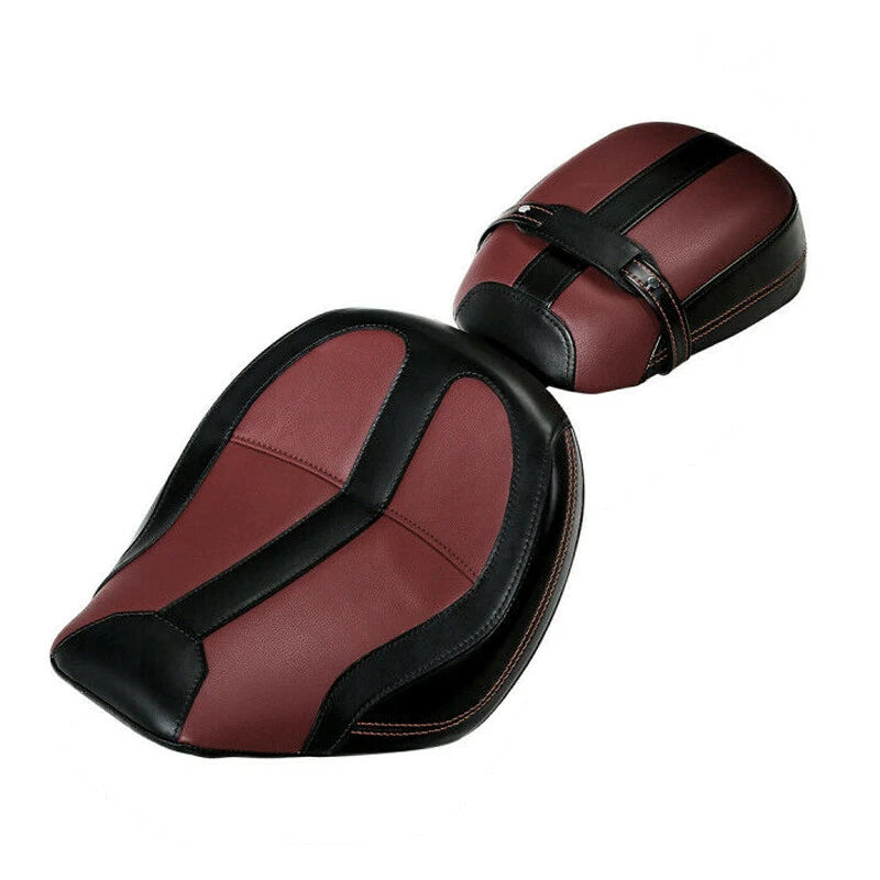 Driver Passenger Seat for Indian Scout Sixty (2015–2023) Black Burgundy