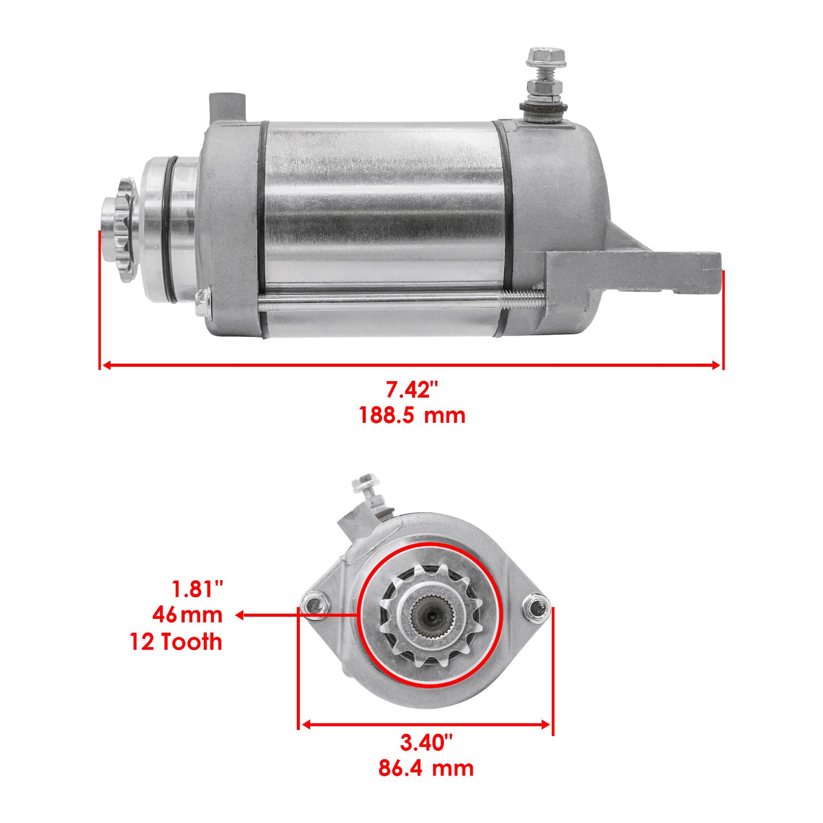 Starter Solenoid Relay Replacement for Kawasaki EN500 Vulcan 500 (1990–1996)