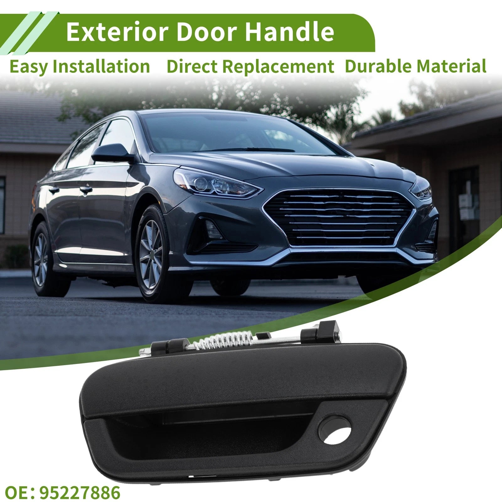 Exterior Door Handle Front Left Replacement for Chevrolet Spark (2013–2016)
