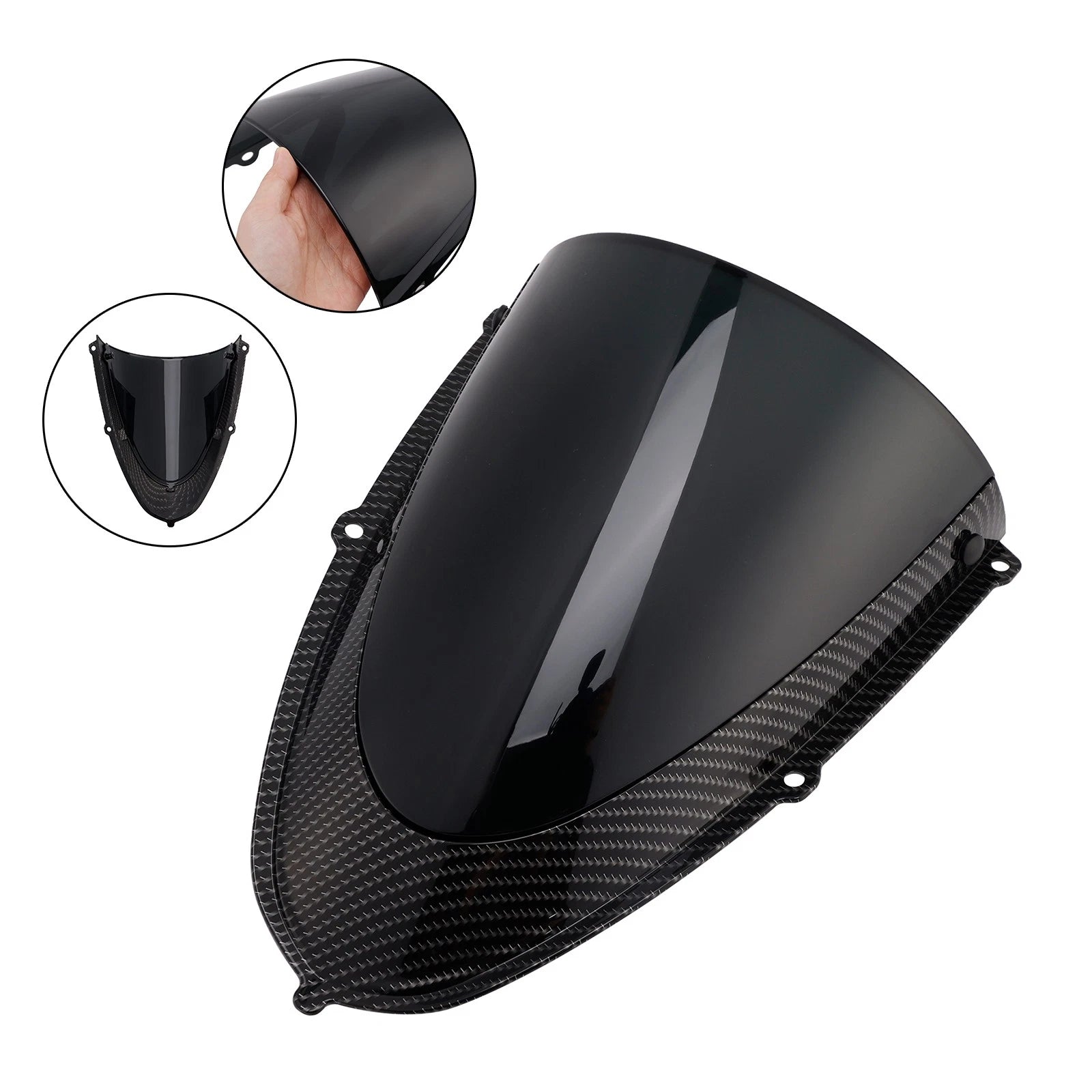 Headlight Fairing Windshield for Aprilia RS 660 (2020–2024) Simulated Carbon