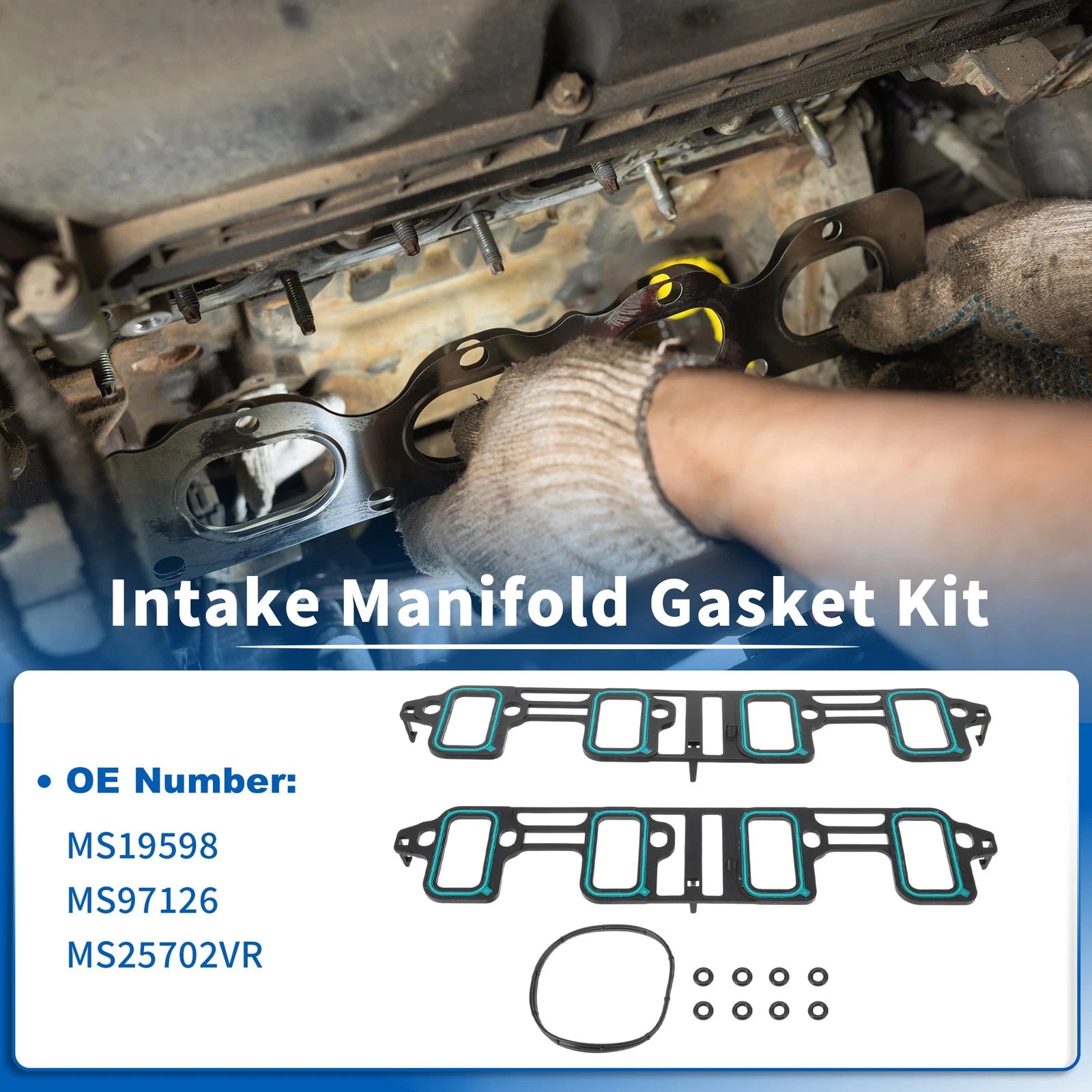 Intake Manifold Gasket Set for Chevrolet Express 2500 (2008–2016) 6.0L