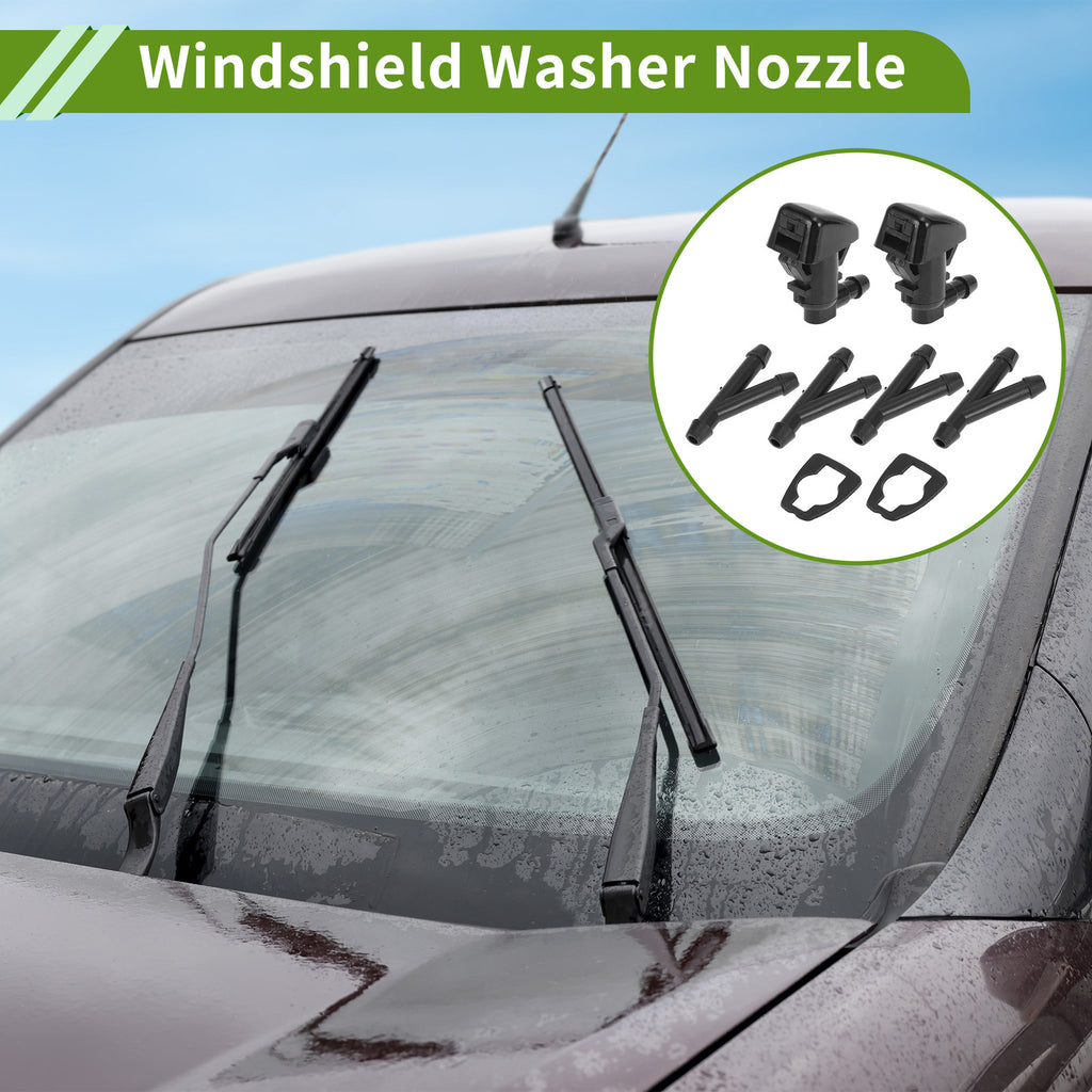 Windshield Washer Nozzle With Hose Connector for Jeep Wrangler (2007–2018)